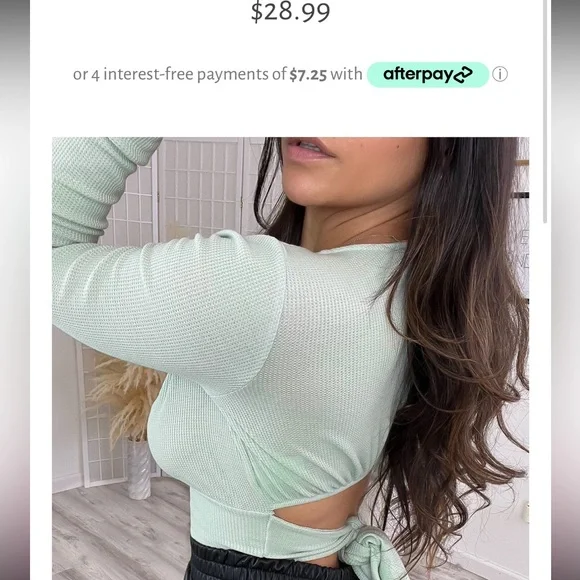 CROP TOP SHIRT - Picture 2 of 4